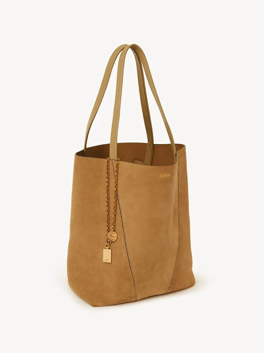 Chloé Chloé Spin tote bag in suede leather | Thumbnail 5