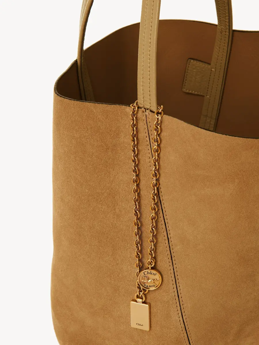 Chloé Chloé Spin tote bag in suede leather | Thumbnail 6
