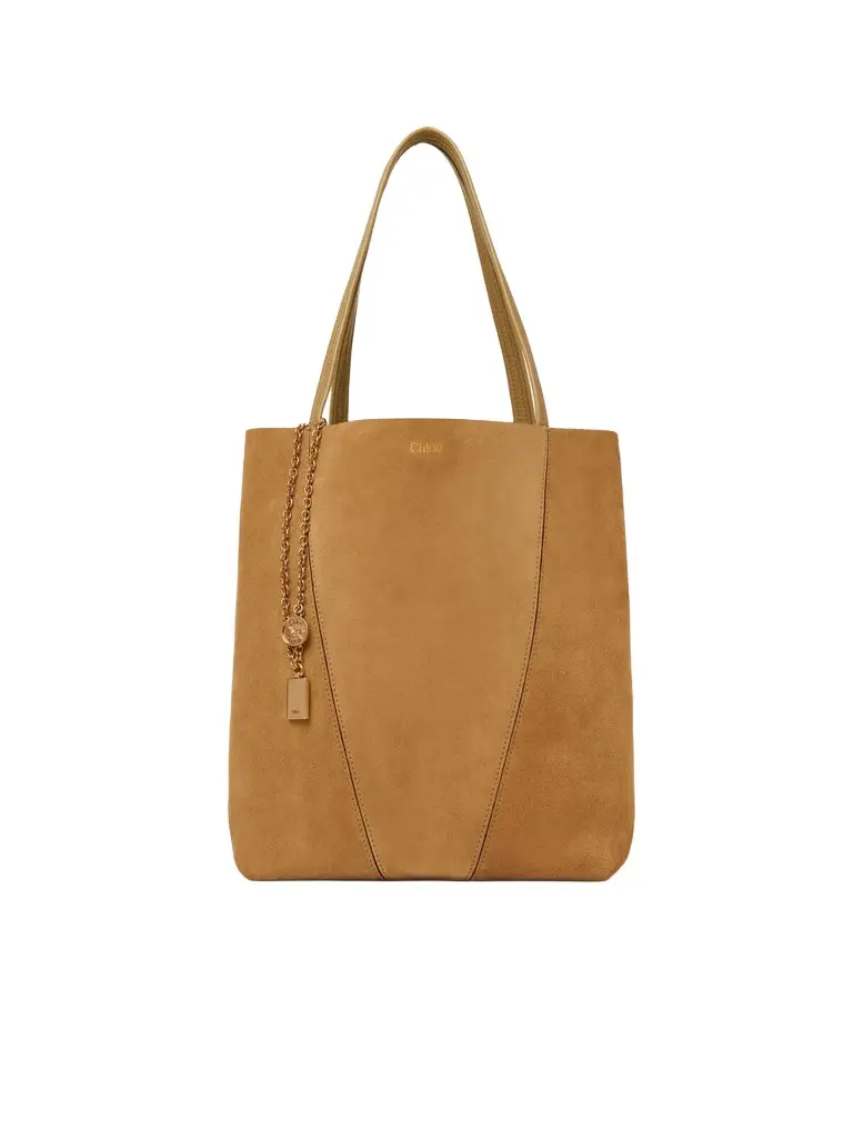 Chloé Chloé Spin tote bag in suede leather | Image 1 Chloé Chloé Spin tote bag in suede leather | Image 1