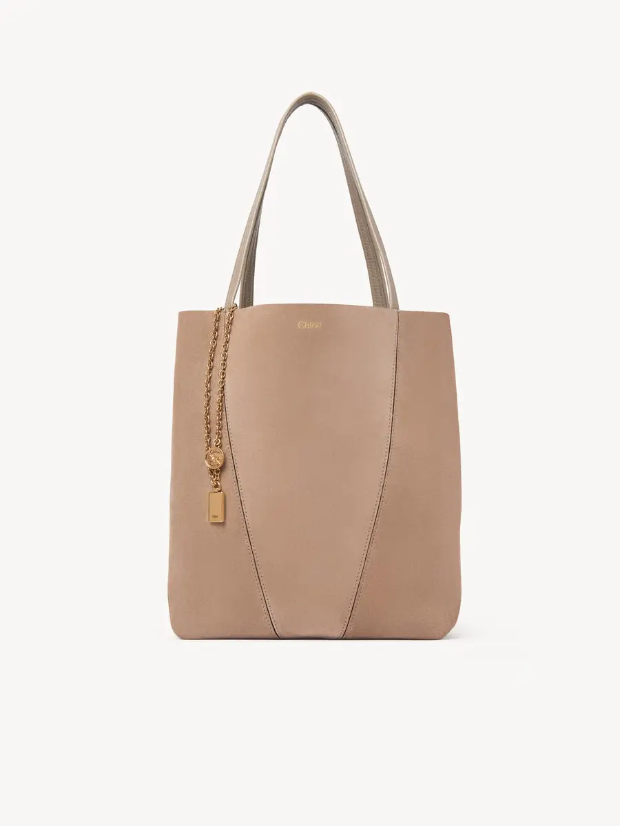 Chloé Chloé Spin tote bag in suede leather | Thumbnail 2 Chloé Chloé Spin tote bag in suede leather | Thumbnail 2
