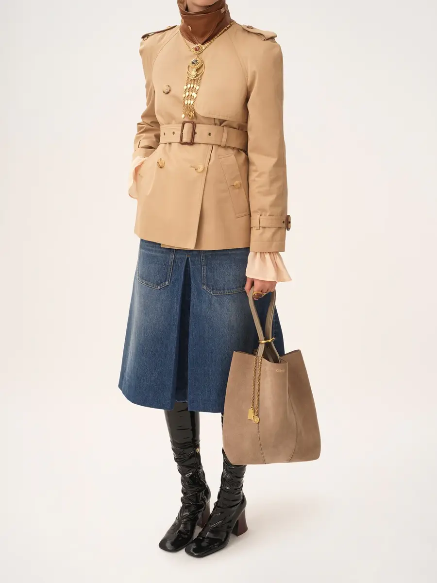 Chloé Chloé Spin tote bag in suede leather | Thumbnail 8 Chloé Chloé Spin tote bag in suede leather | Thumbnail 8