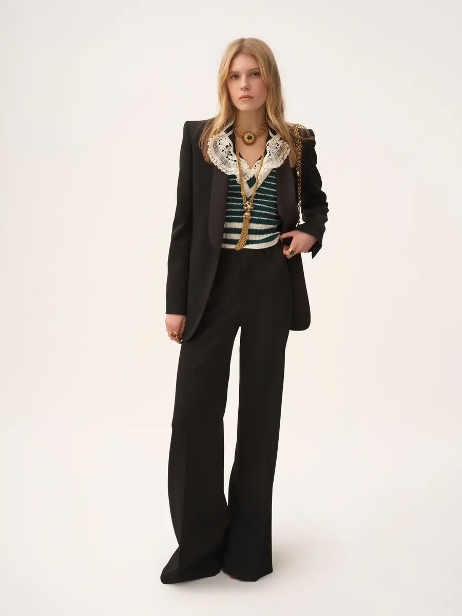 Chloé Tuxedo jacket in wool grain de poudre | Thumbnail 3 Chloé Tuxedo jacket in wool grain de poudre | Thumbnail 3