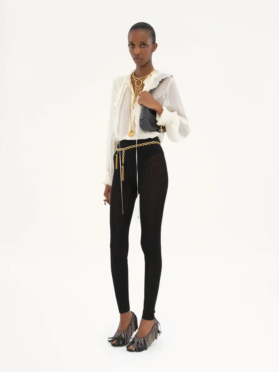 Chloé Ruffled blouse in silk georgette | Thumbnail 3 Chloé Ruffled blouse in silk georgette | Thumbnail 3