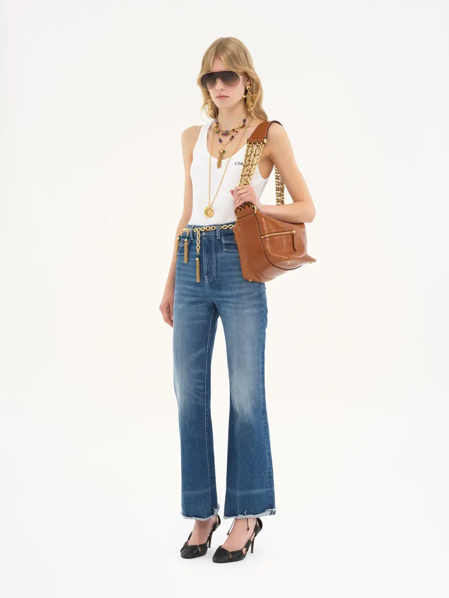 Chloé Logo tank top in jersey | Thumbnail 3 Chloé Logo tank top in jersey | Thumbnail 3