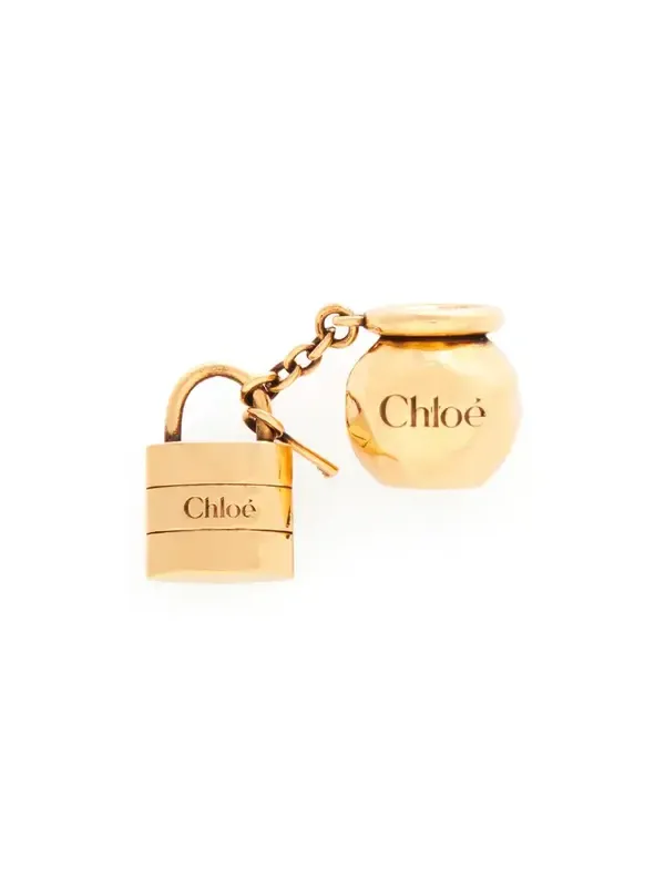 Chloé Sphere Lock Dice charm for Bracelet bag in brass