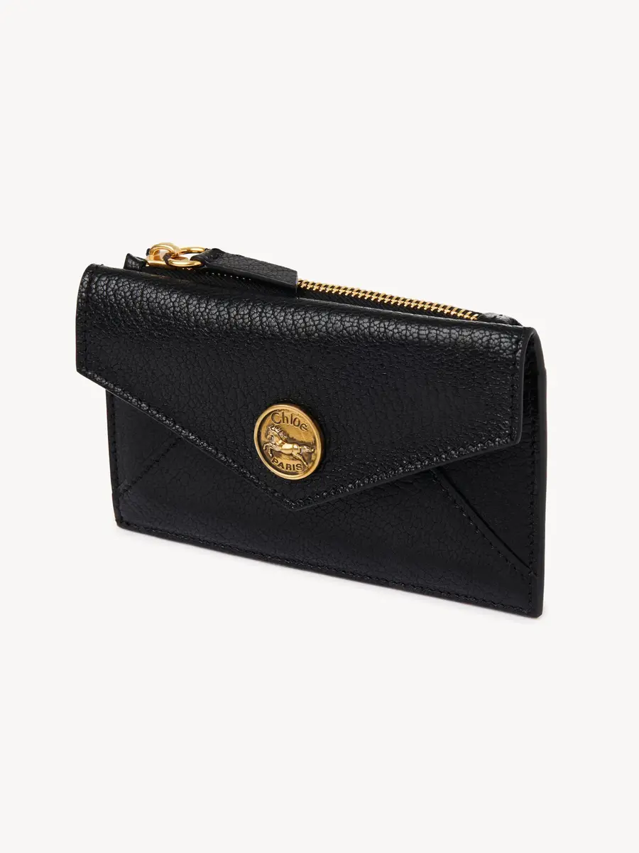 Chloé Small Envelope purse with card slots in grained leather | Thumbnail 3
