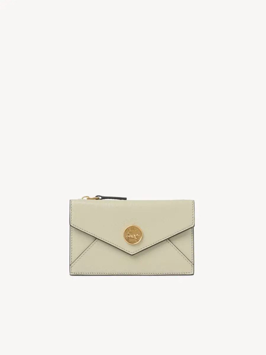 Chloé Small Envelope purse with card slots in grained leather | Thumbnail 2