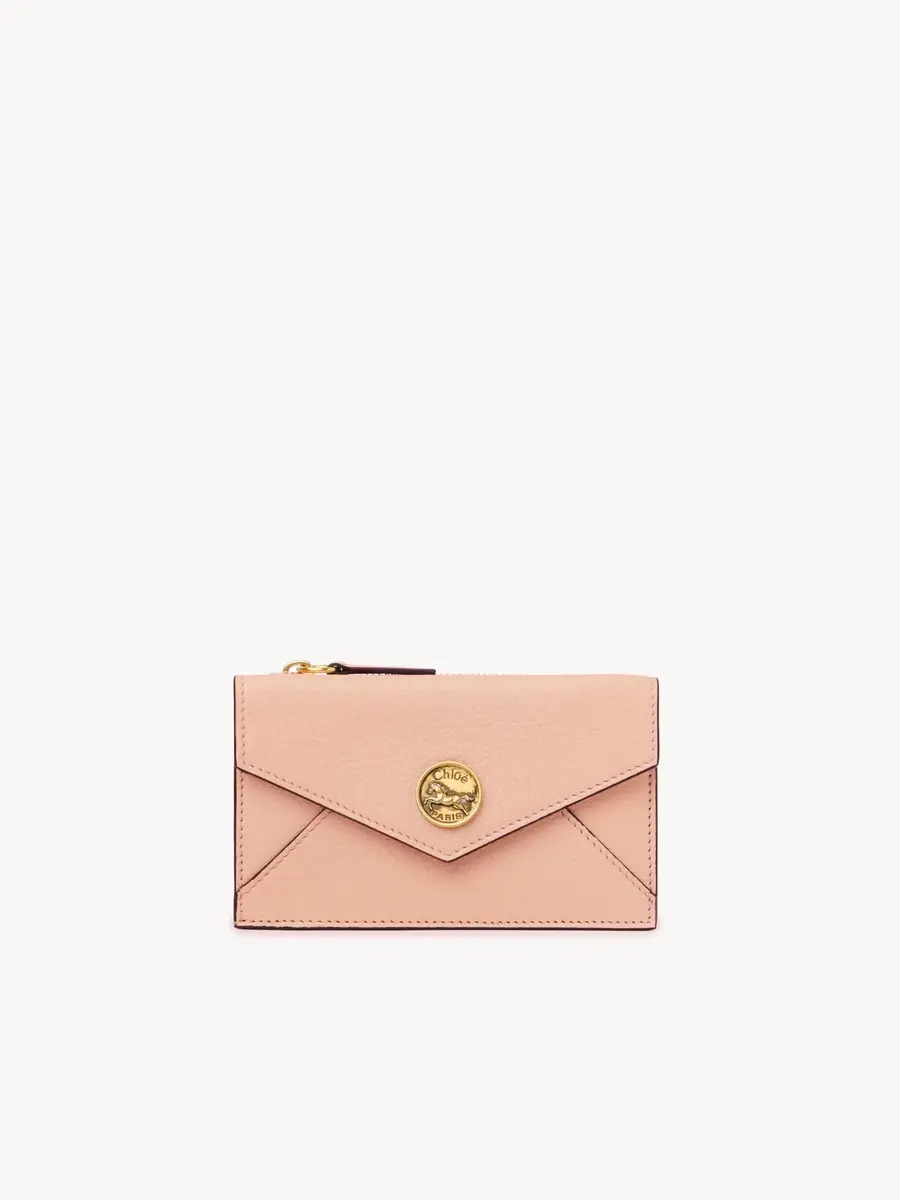 Chloé Small Envelope purse with card slots in grained leather | Thumbnail 2 Chloé Small Envelope purse with card slots in grained leather | Thumbnail 2