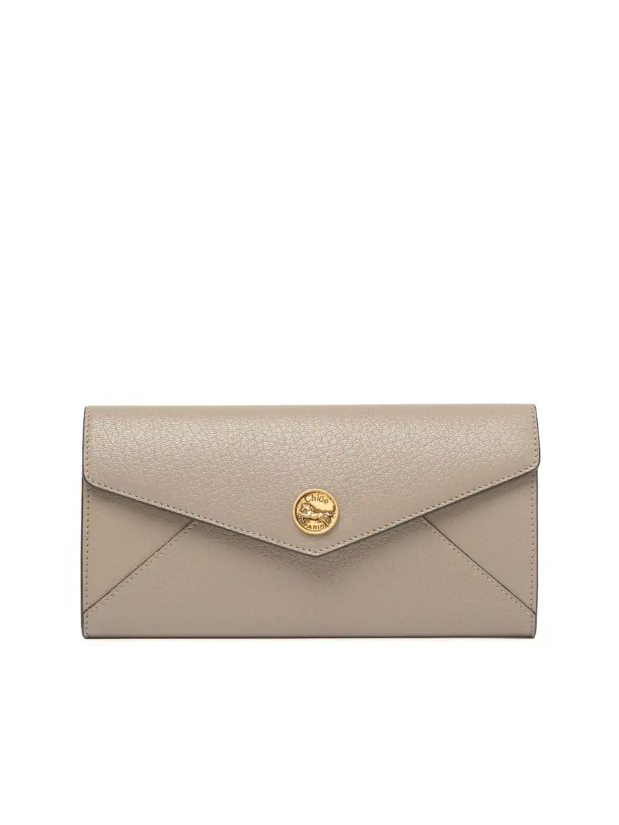 Chloé Envelope long wallet with flap in grained leather | Thumbnail 2