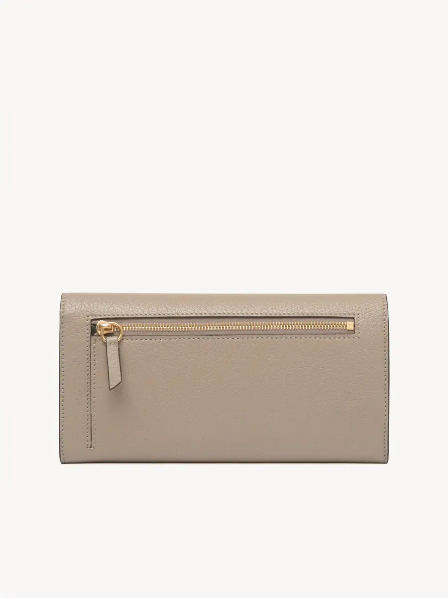 Chloé Envelope long wallet with flap in grained leather | Thumbnail 4