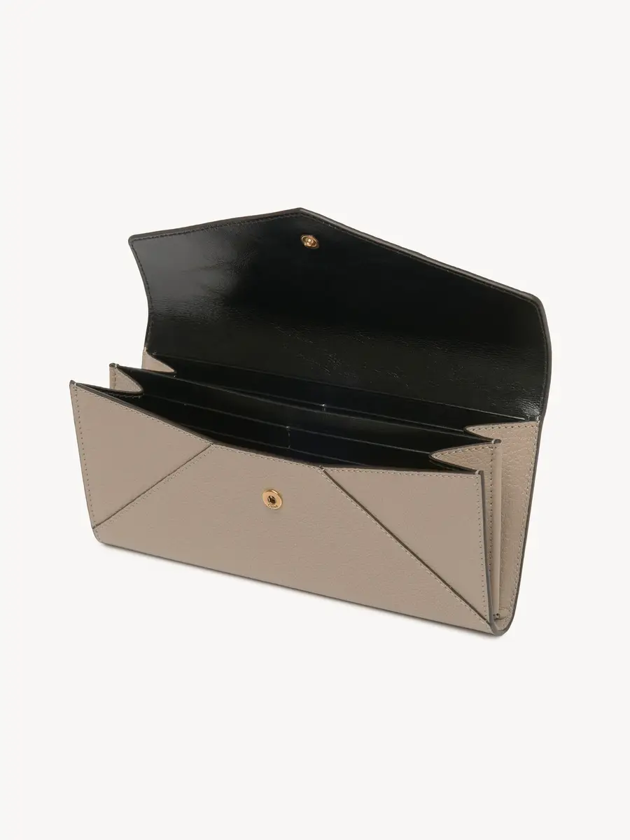 Chloé Envelope long wallet with flap in grained leather | Thumbnail 5