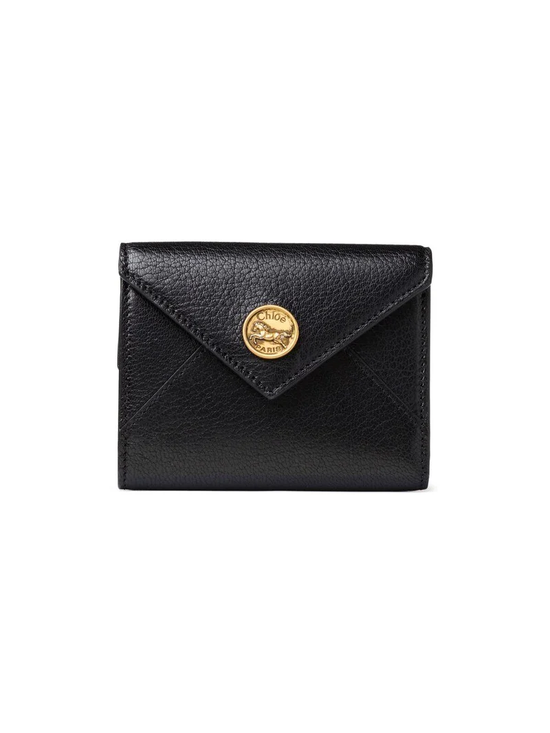 Chloé Small Envelope tri-fold in grained leather