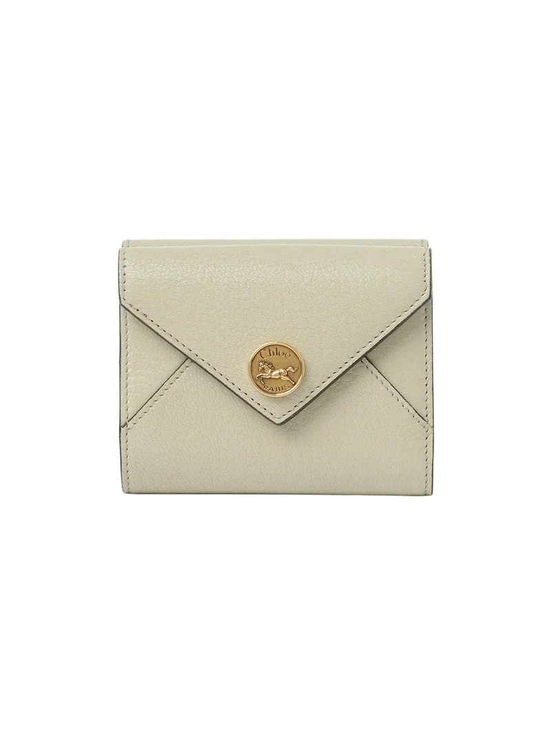 Chloé Small Envelope tri-fold in grained leather