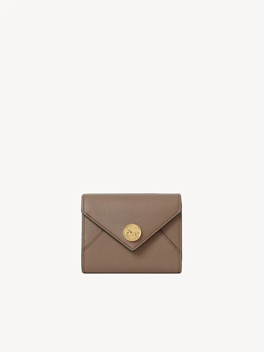 Chloé Small Envelope tri-fold in grained leather | Thumbnail 2