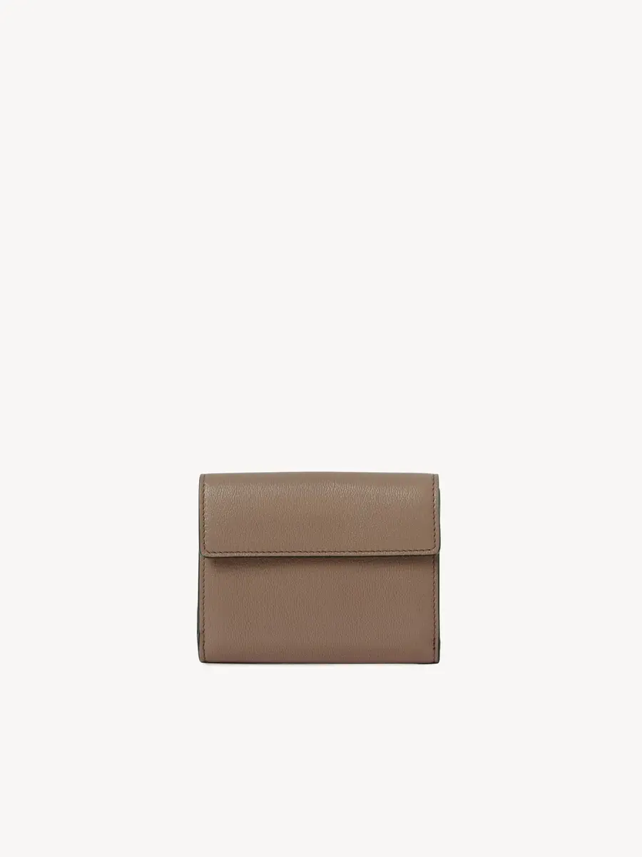 Chloé Small Envelope tri-fold in grained leather | Thumbnail 4