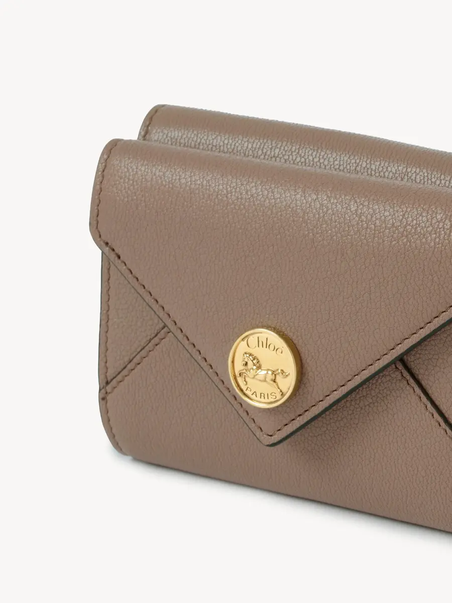 Chloé Small Envelope tri-fold in grained leather | Thumbnail 6