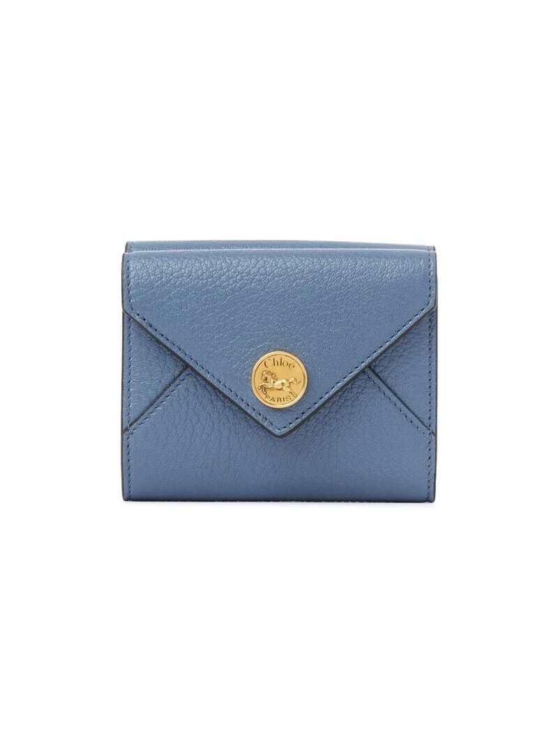 Chloé Small Envelope tri-fold in grained leather