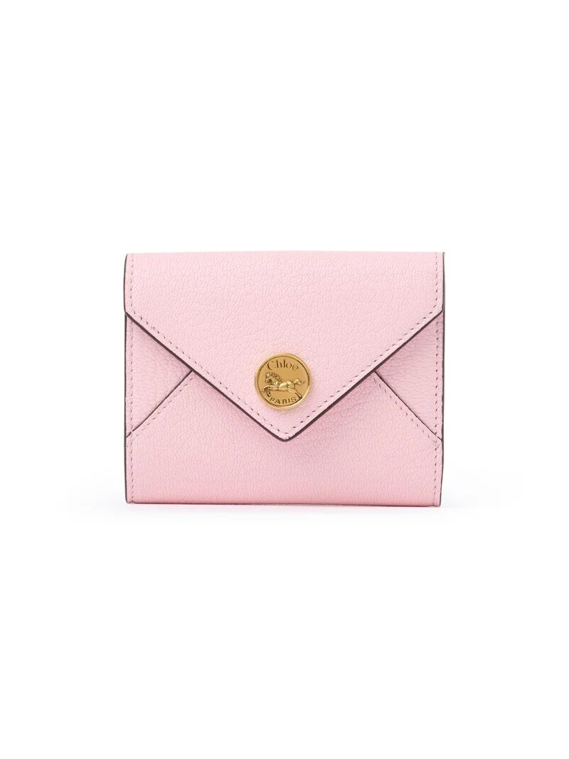 Chloé Small Envelope tri-fold in grained leather