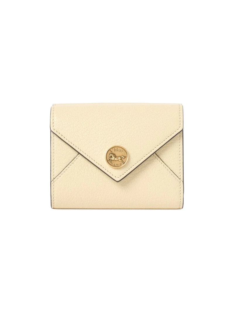 Chloé Small Envelope tri-fold in grained leather