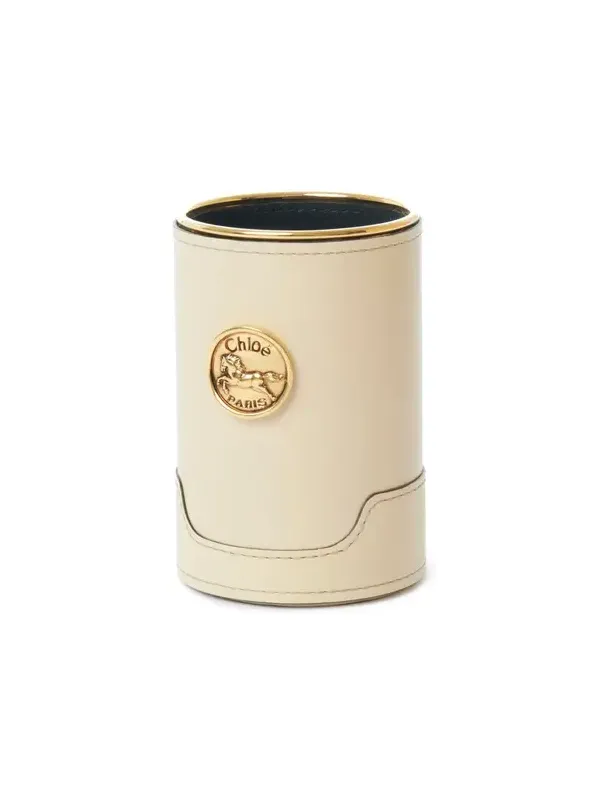 Perfume case in shiny leather