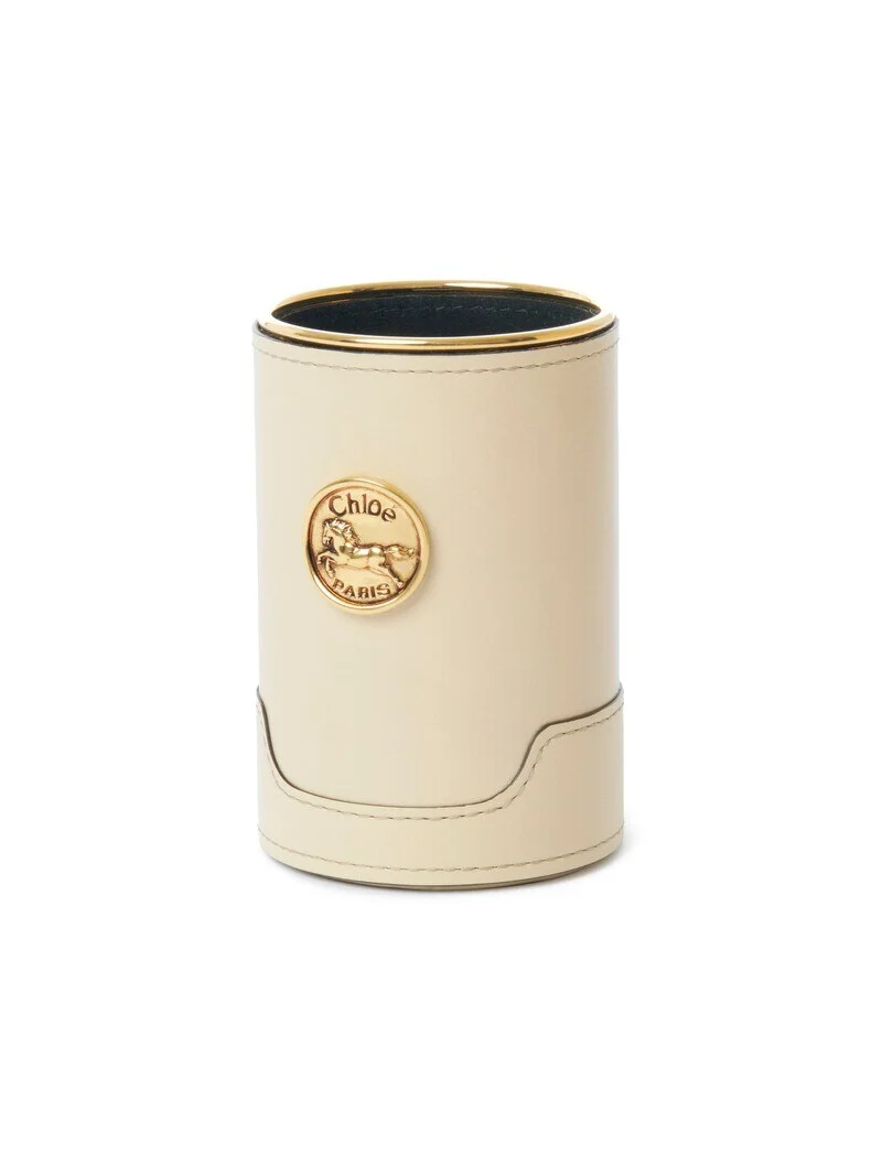 Perfume case in shiny leather