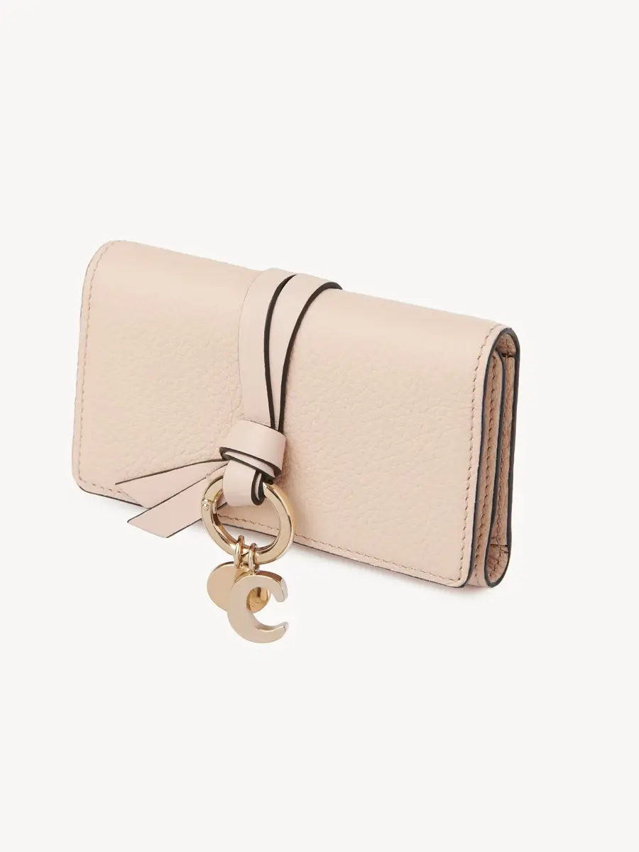 Chloé Alphabet key case in grained leather | Thumbnail 5 Chloé Alphabet key case in grained leather | Thumbnail 5