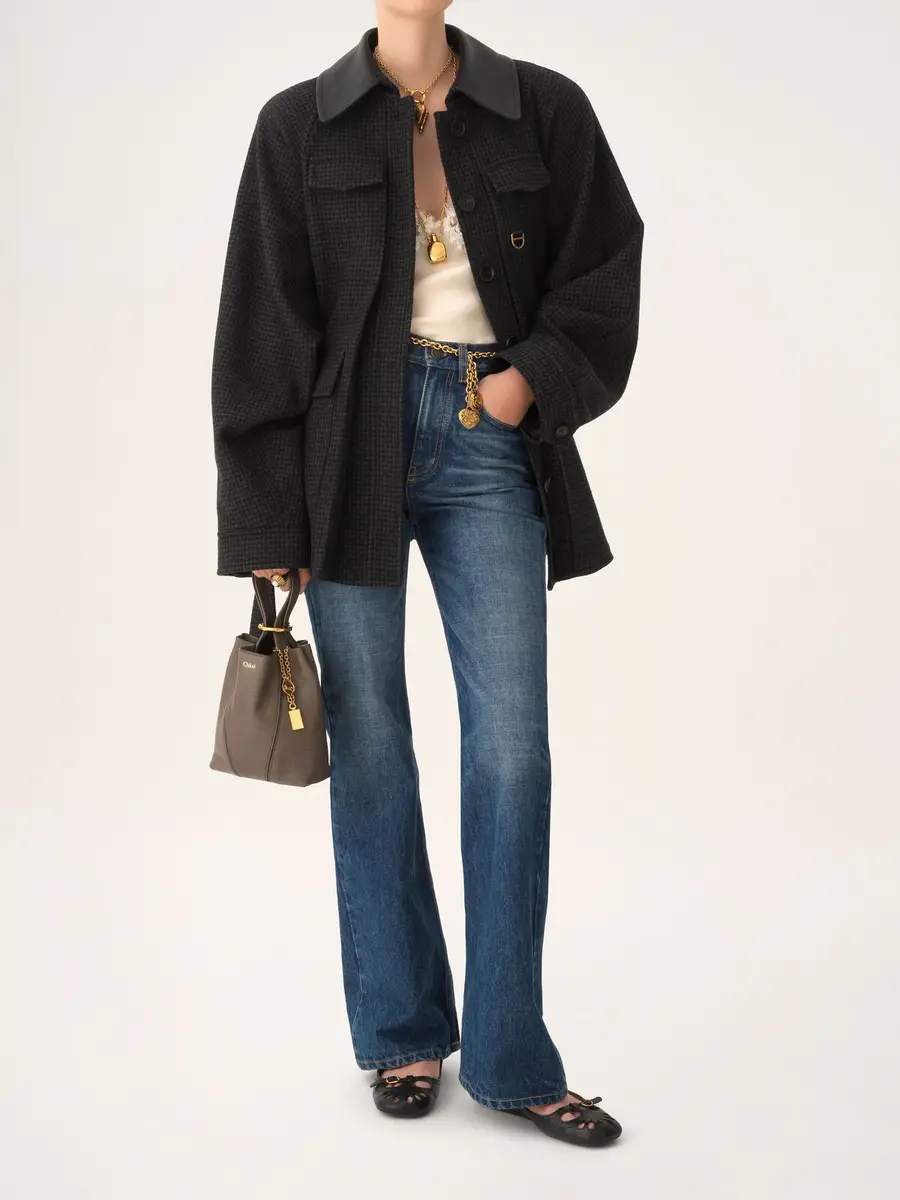 Chloé Small Chloé Spin tote bag in grained leather | Thumbnail 7
