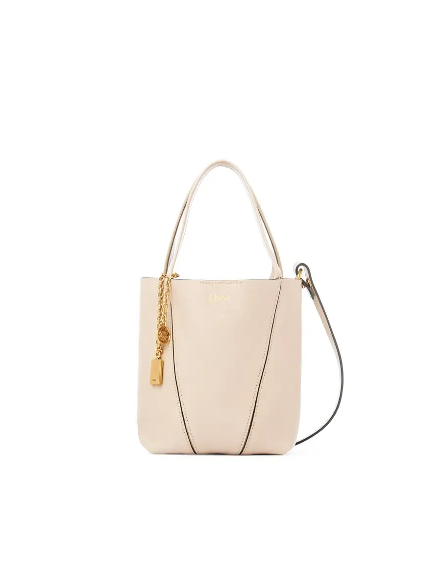 Chloé Small Chloé Spin tote bag in grained leather | Thumbnail 6 Chloé Small Chloé Spin tote bag in grained leather | Thumbnail 6