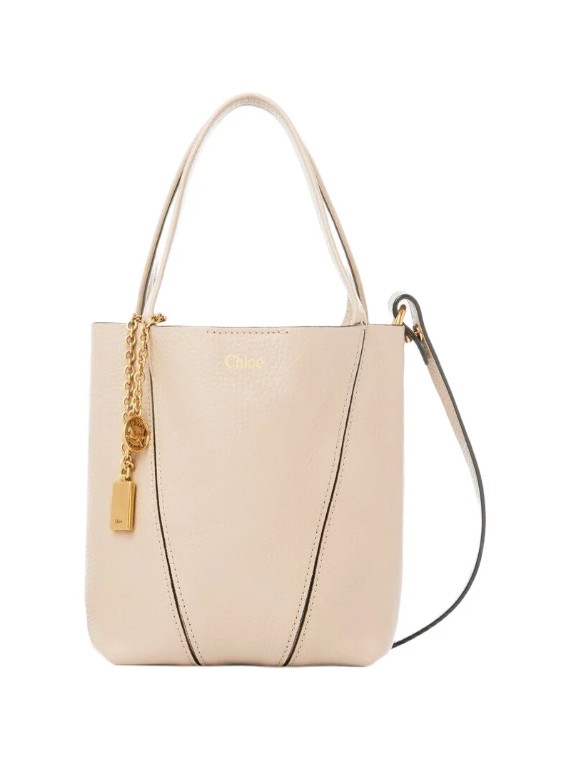 Chloé Small Chloé Spin tote bag in grained leather