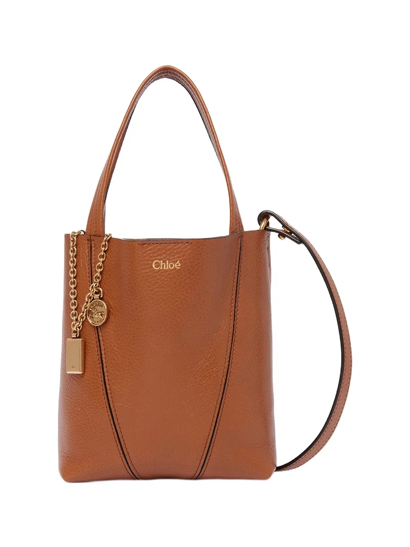 Chloé Small Chloé Spin tote bag in grained leather