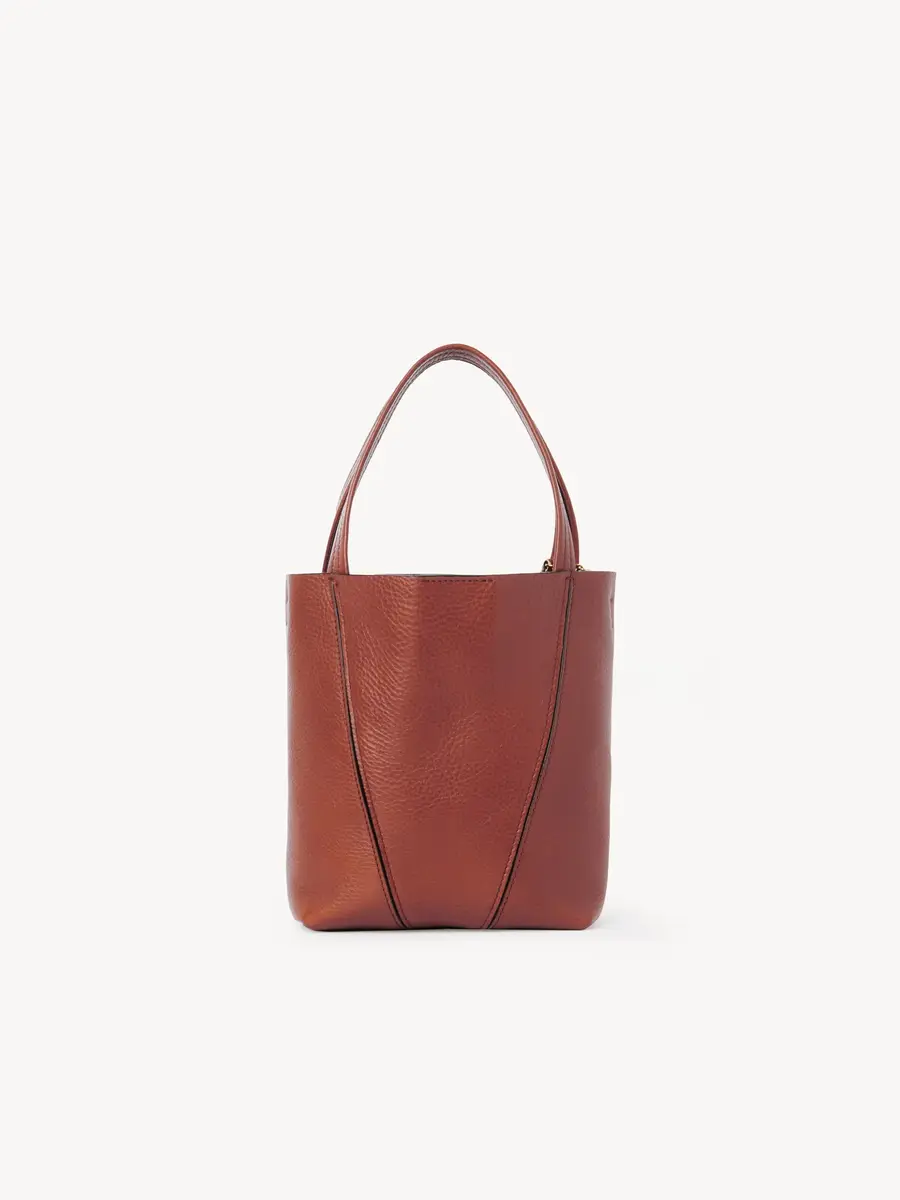 Chloé Small Chloé Spin tote bag in grained leather | Thumbnail 5