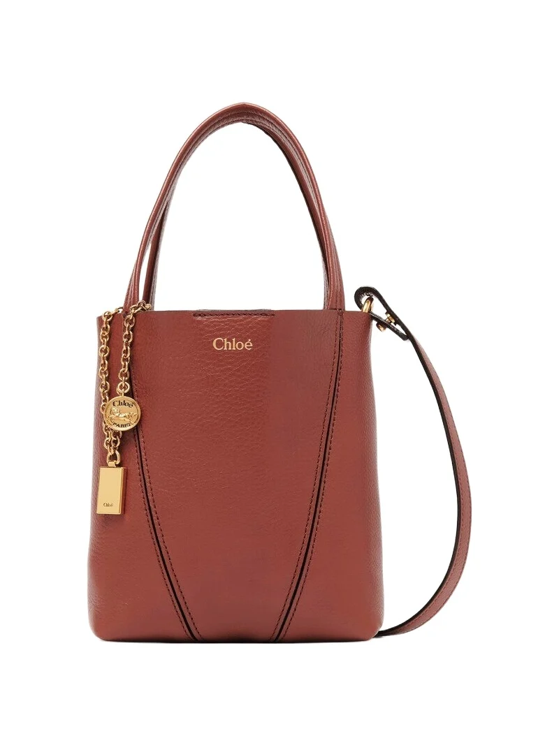 Chloé Small Chloé Spin tote bag in grained leather