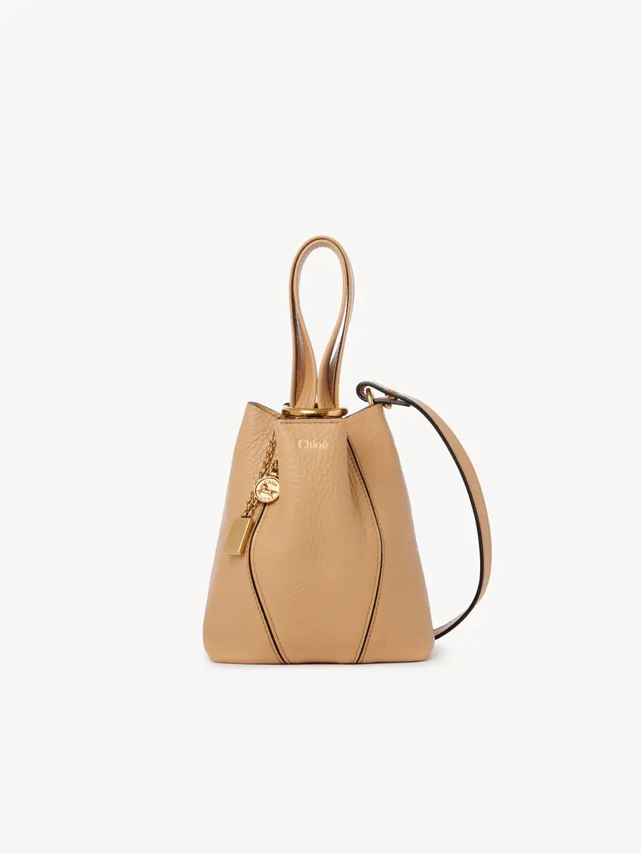 Chloé Small Chloé Spin tote bag in grained leather | Thumbnail 3