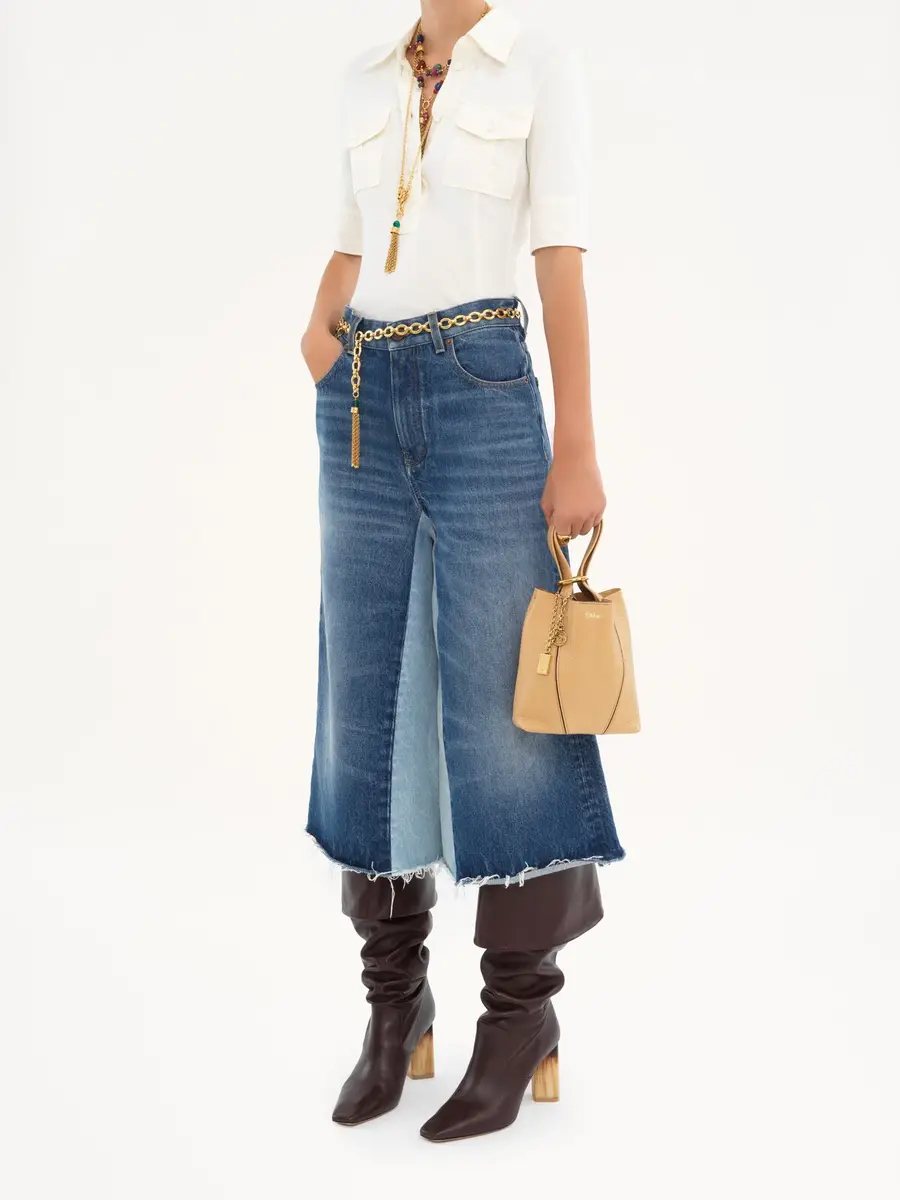 Chloé Small Chloé Spin tote bag in grained leather | Thumbnail 8