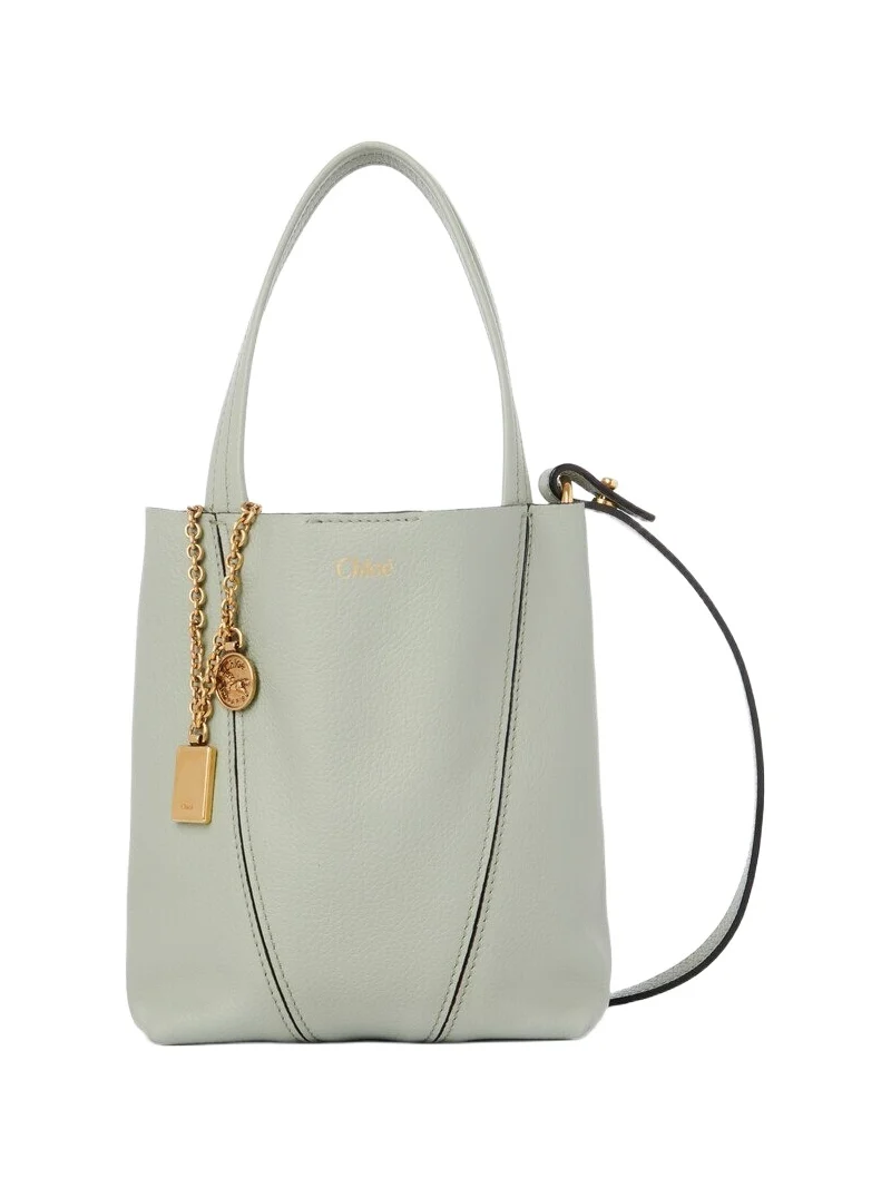 Chloé Small Chloé Spin tote bag in grained leather