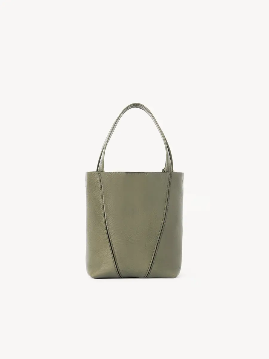 Chloé Small Chloé Spin tote bag in grained leather | Thumbnail 5