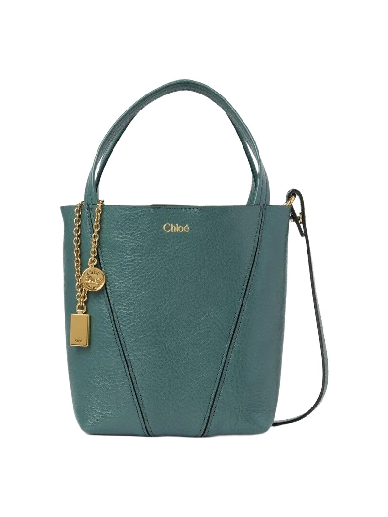 Chloé Small Chloé Spin tote bag in grained leather