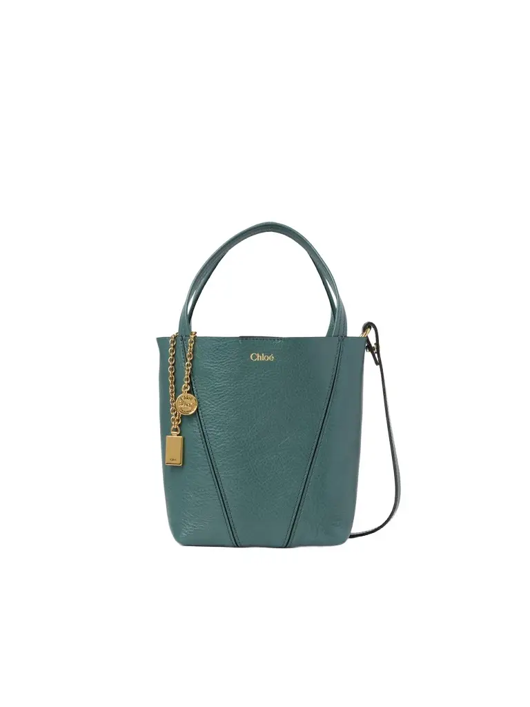 Chloé Small Chloé Spin tote bag in grained leather | Image 1 Chloé Small Chloé Spin tote bag in grained leather | Image 1