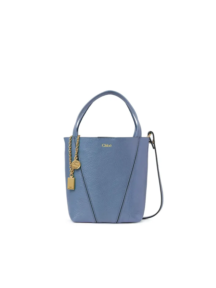 Chloé Small Chloé Spin tote bag in grained leather | Image 1 Chloé Small Chloé Spin tote bag in grained leather | Image 1