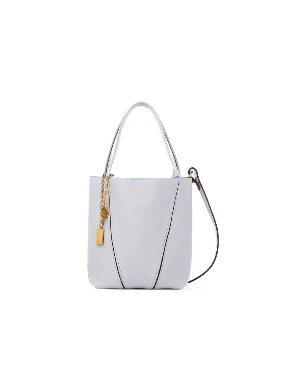 Chloé Small Chloé Spin tote bag in grained leather | Thumbnail 7