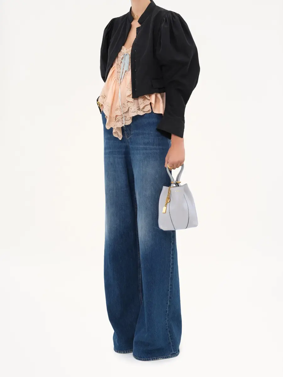 Chloé Small Chloé Spin tote bag in grained leather | Thumbnail 8