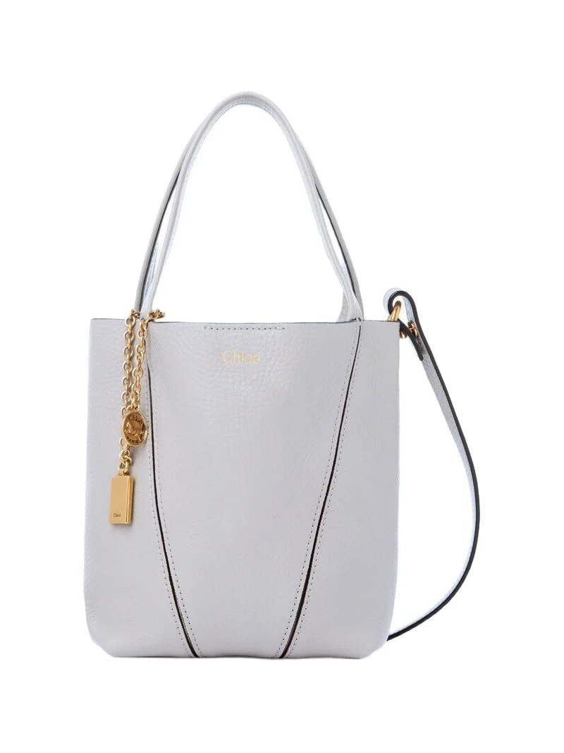 Chloé Small Chloé Spin tote bag in grained leather