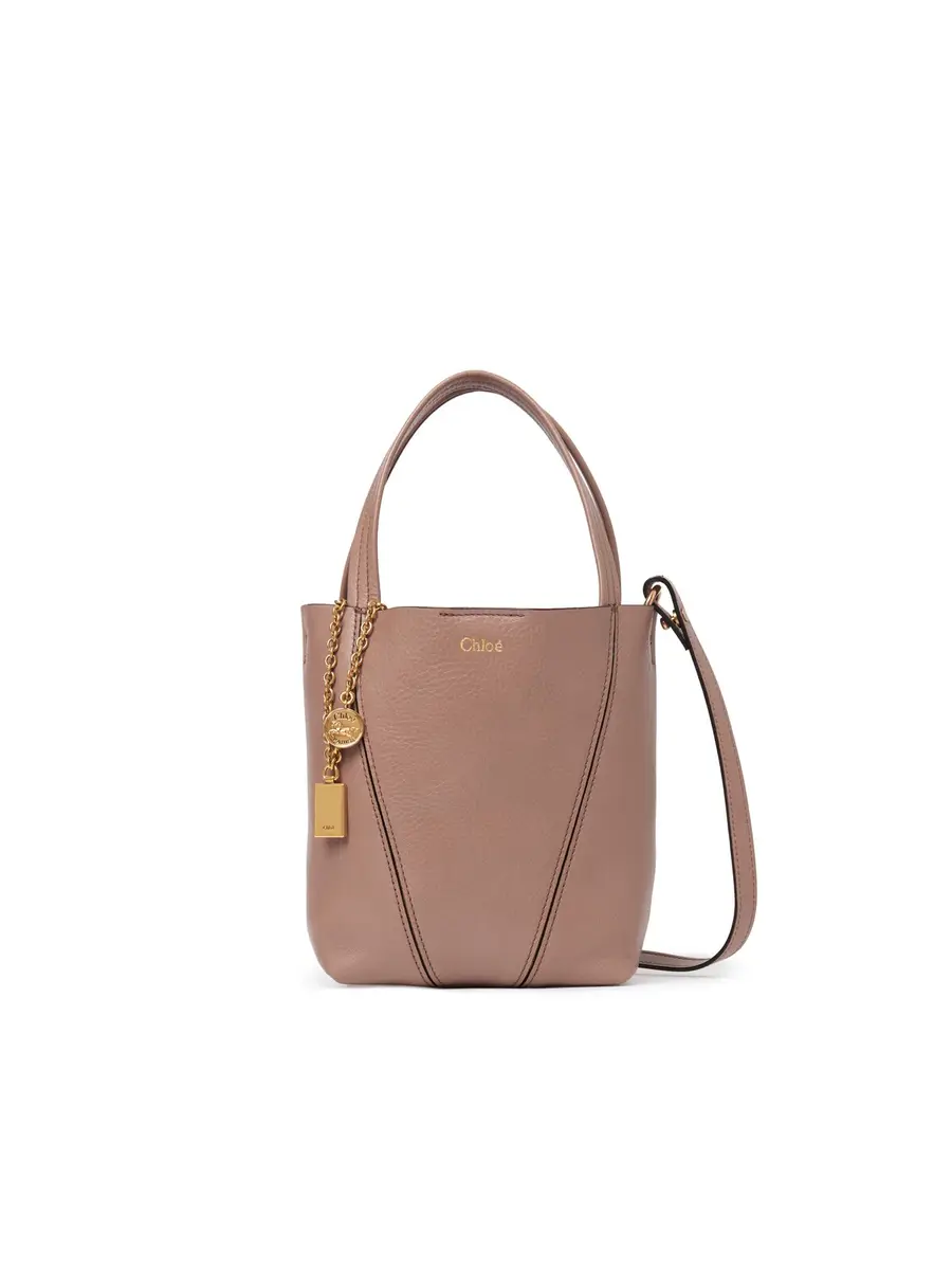 Chloé Small Chloé Spin tote bag in grained leather | Thumbnail 8 Chloé Small Chloé Spin tote bag in grained leather | Thumbnail 8