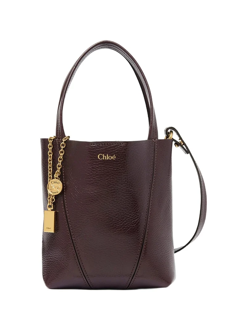 Chloé Small Chloé Spin tote bag in grained leather