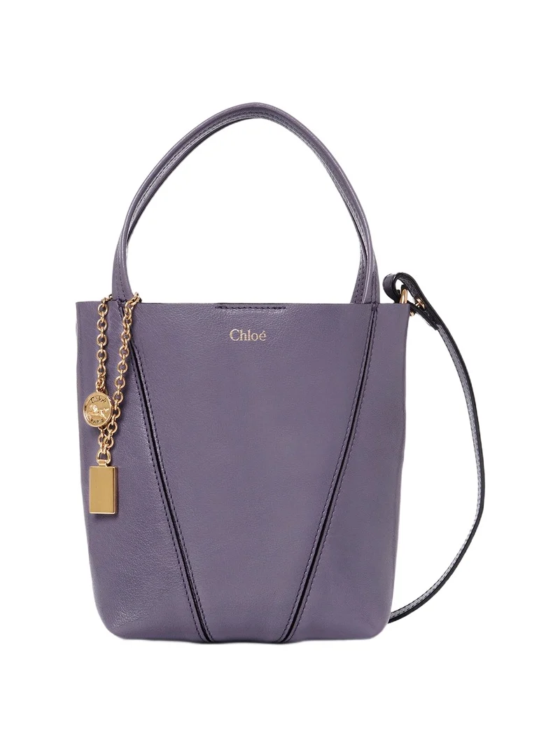 Chloé Small Chloé Spin tote bag in grained leather