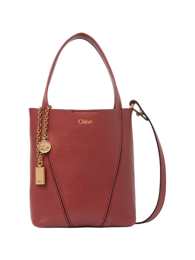 Chloé Small Chloé Spin tote bag in grained leather