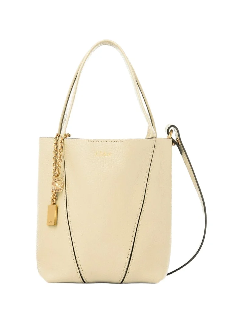 Chloé Small Chloé Spin tote bag in grained leather