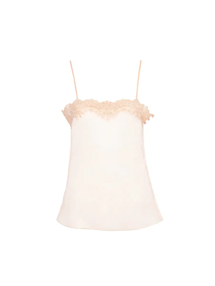 Chloé Fitted tank top in embroidered lace | Thumbnail 2 Chloé Fitted tank top in embroidered lace | Thumbnail 2