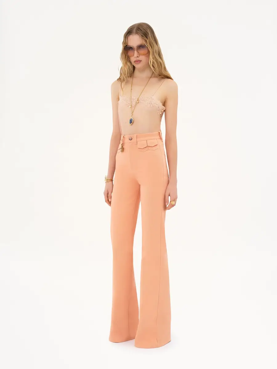 Chloé Fitted tank top in embroidered lace | Thumbnail 3 Chloé Fitted tank top in embroidered lace | Thumbnail 3