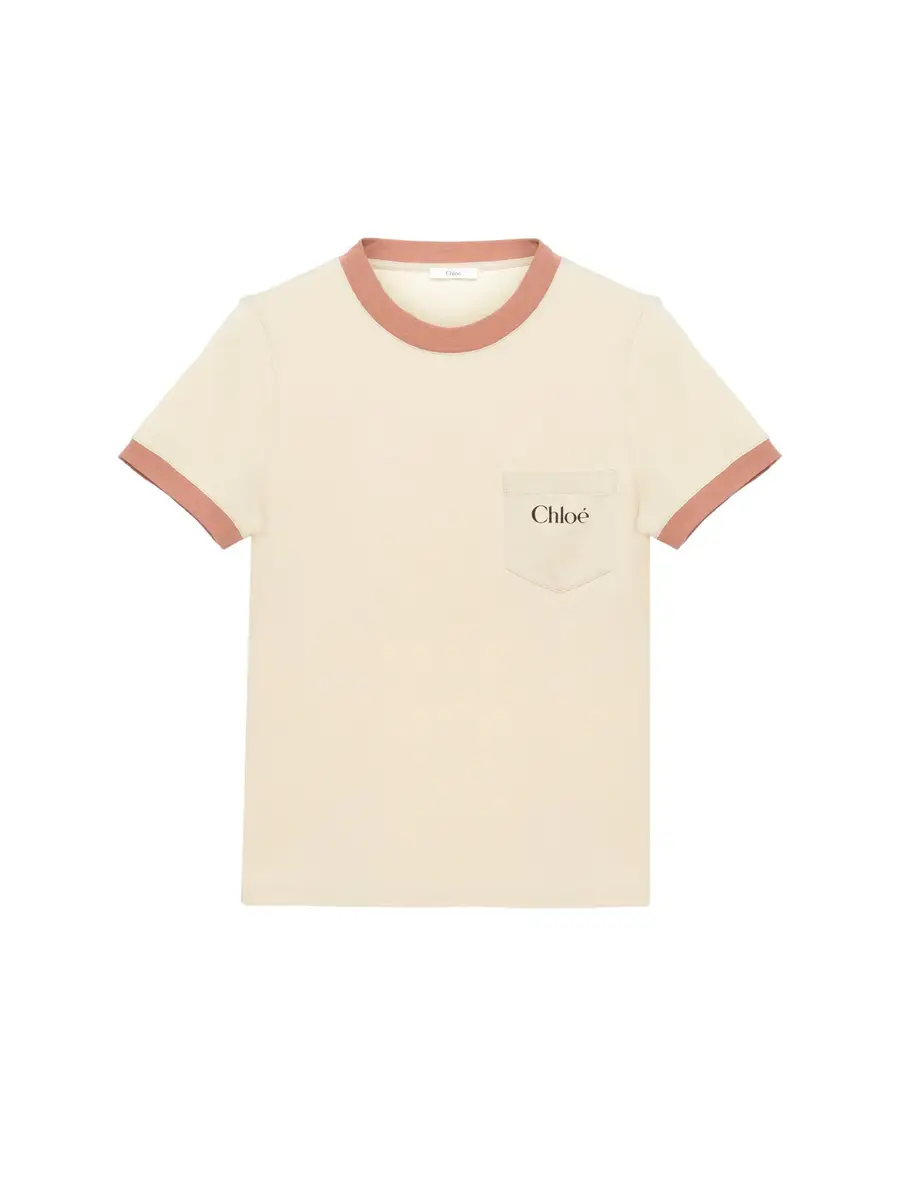 Chloé Crew-neck logo T-shirt in cotton jersey | Thumbnail 2